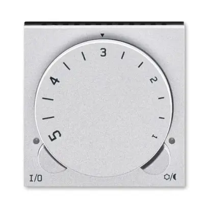 termostat univerzální s otočným nastavením teploty (ovl. jednotka); titanová/kouř. černá, design LEVIT M